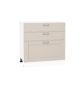 Шкаф нижний с 3-мя ящиками Лофт, цвет: Cream Silk