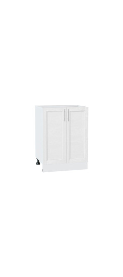 Шкаф нижний с 2-мя дверцами Сканди, цвет: White Softwood | Эко Шпон с уникальным покрытием «Soft-touch» и защитным лаком (Япония)., White Softwood