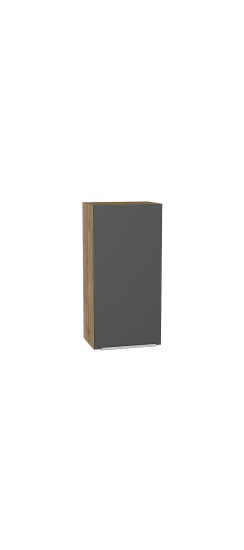 Шкаф верхний с 1-ой дверцей Фьюжн, цвет: Stormy Silk | ПЭТ, Stormy Silk