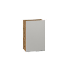 Шкаф верхний с 1-ой дверцей Фьюжн, цвет: Silky Light Grey