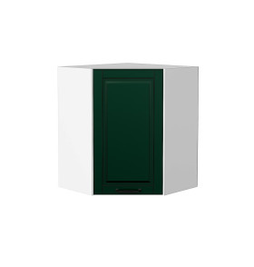Шкаф верхний угловой Дублин, цвет: Special Green