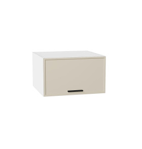 Шкаф верхний горизонтальный глубокий Фрейм, цвет: Cream Silk