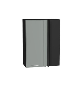 Шкаф верхний прямой угловой Квадро, цвет: Аквамарин