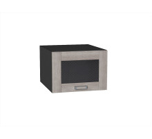 Шкаф верхний горизонтальный остекленный глубокий Лофт, цвет: Cappuccino Veralinga