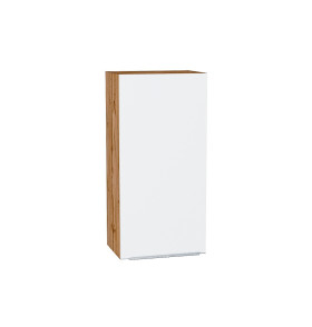 Шкаф верхний с 1-ой дверцей Фьюжн, цвет: Silky White