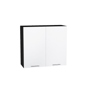 Шкаф верхний с 2-мя дверцами Валерия-М, цвет: Белый глянец