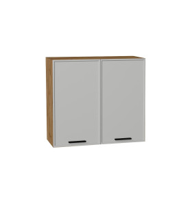 Шкаф верхний с 2-мя дверцами Фрейм, цвет: Grey Silk