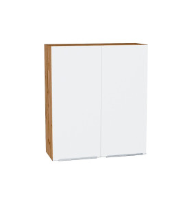 Шкаф верхний с 2-мя дверцами Фьюжн, цвет: Silky White