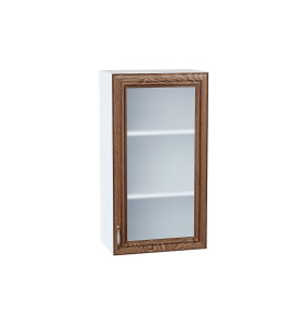 Шкаф верхний с 1-ой остекленной дверцей Шале, цвет: Brown Dreamline