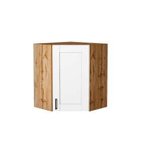 Шкаф верхний угловой Лофт, цвет: Super White