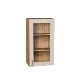 Шкаф верхний с 1-ой остекленной дверцей Лофт, цвет: Cream Silk