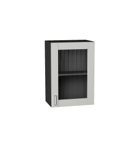 Шкаф верхний с 1-ой остекленной дверцей Лофт, цвет: Grey Silk