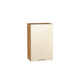 Шкаф верхний с 1-ой дверцей Валерия-М, цвет: Бежевый металлик