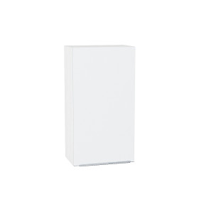 Шкаф верхний с 1-ой дверцей Фьюжн, цвет: Silky White