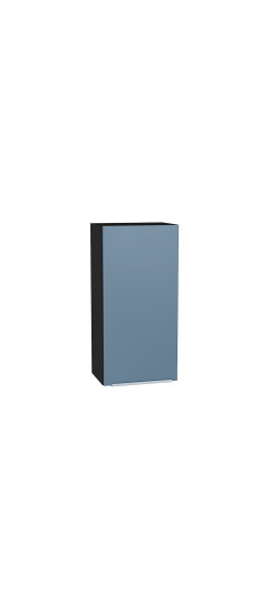 Шкаф верхний с 1-ой дверцей Фьюжн, цвет: Silky Blue | ПЭТ, Silky Blue