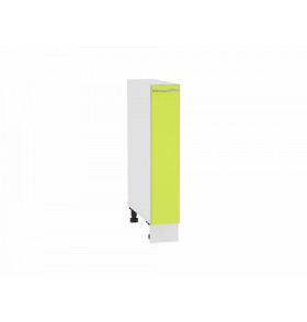 Шкаф нижний бутылочница Валерия-М, цвет: Лайм глянец