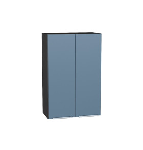 Шкаф верхний с 2-мя дверцами Фьюжн, цвет: Silky Blue