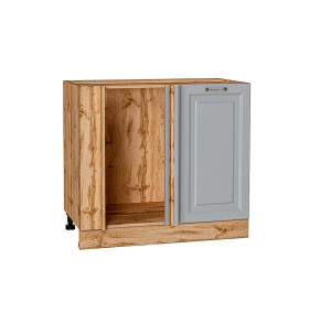 Шкаф нижний угловой Ницца, цвет: Графит