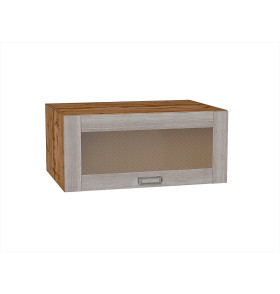 Шкаф верхний горизонтальный остекленный глубокий Лофт, цвет: Cappuccino Veralinga