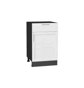 Шкаф нижний с 1-ой дверцей и ящиком Сканди, цвет: White Softwood