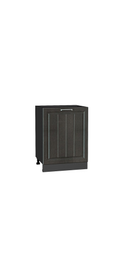 Шкаф нижний с 1-ой дверцей Прага, цвет: Венге премиум | Пленка ПВХ., Венге премиум