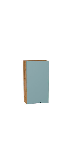Шкаф верхний с 1-ой дверцей Флэт, цвет: Grey-green In 2S | ЛДСП, Grey-green In 2S