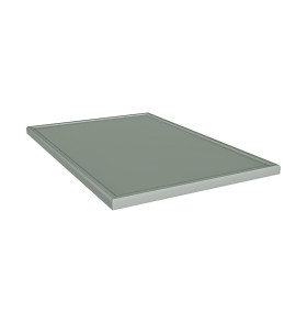 Образец МДФ Квадро для тумбы с материалами отделок, цвет: Аквамарин