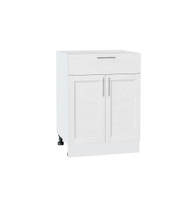 Шкаф нижний с 2-мя дверцами и ящиком Сканди, цвет: White Softwood