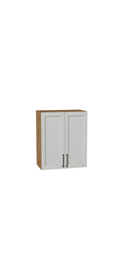 Шкаф верхний с 2-мя дверцами Сканди, цвет: Grey Silkwood | ПЭТ, Grey Silkwood