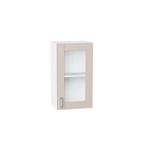 Шкаф верхний с 1-ой остекленной дверцей Лофт, цвет: Cream Silk