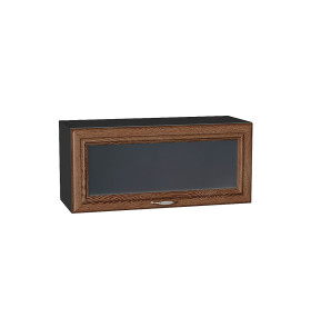 Шкаф верхний горизонтальный остекленный Шале, цвет: Brown Dreamline