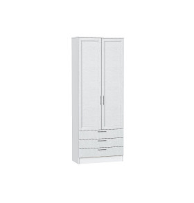 Шкаф двухстворчатый Стиль ШК-803 с ящиками, цвет: White Softwood