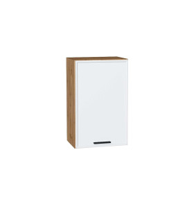 Шкаф верхний с 1-ой дверцей Фрейм, цвет: White Silk