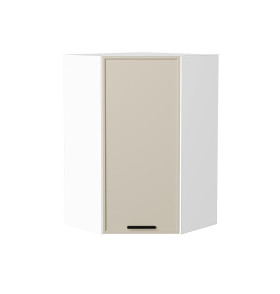 Шкаф верхний угловой Фрейм, цвет: Cream Silk