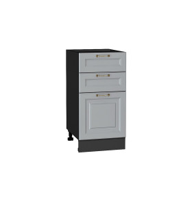 Шкаф нижний с 3-мя ящиками Ницца, цвет: Графит