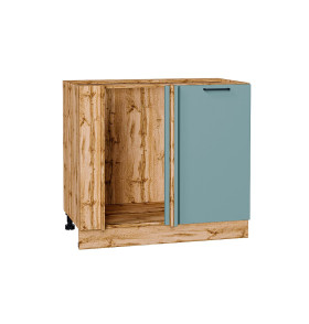 Шкаф нижний угловой Флэт, цвет: Grey-green In 2S