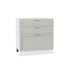 Шкаф нижний с 3-мя ящиками Сканди, цвет: Cappuccino Softwood