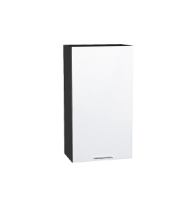 Шкаф верхний с 1-ой дверцей Валерия-М, цвет: Белый металлик