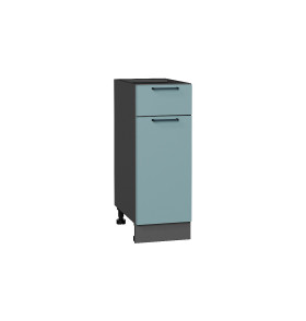 Шкаф нижний с 1-ой дверцей и ящиком Флэт, цвет: Grey-green In 2S