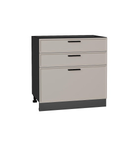 Шкаф нижний с 3-мя ящиками Фрейм, цвет: Clay Silk