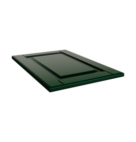 Образец МДФ Дублин для тумбы с материалами отделок, цвет: Special Green