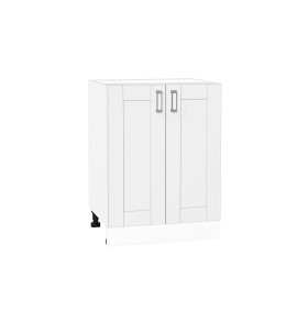 Шкаф нижний с 2-мя дверцами Лофт, цвет: White Silk