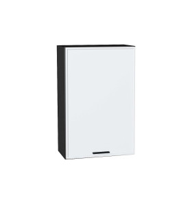 Шкаф верхний с 1-ой дверцей Фрейм, цвет: White Silk