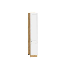 Шкаф пенал с 2-мя дверцами Лофт, цвет: White Silk