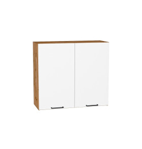 Шкаф верхний с 2-мя дверцами Флэт, цвет: White In 2S