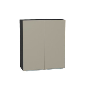 Шкаф верхний с 2-мя дверцами Фьюжн, цвет: Silky Grey