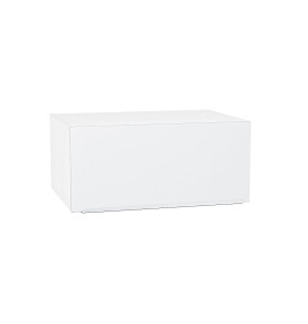 Шкаф верхний горизонтальный глубокий Фьюжн, цвет: Silky White