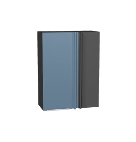 Шкаф верхний прямой угловой Фьюжн, цвет: Silky Blue