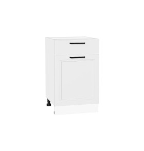 Шкаф нижний с 1-ой дверцей и ящиком Нео, цвет: White Silk