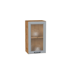 Шкаф верхний с 1-ой остекленной дверцей Ницца, цвет: Magnum